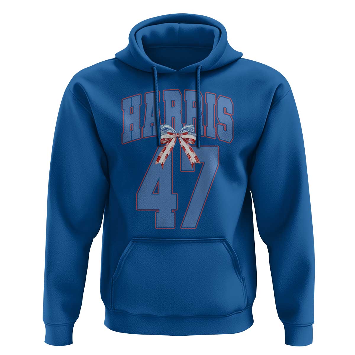 Harris 47 Hoodie 47th President USA America Bow Coquette Aesthetic - Wonder Print Shop