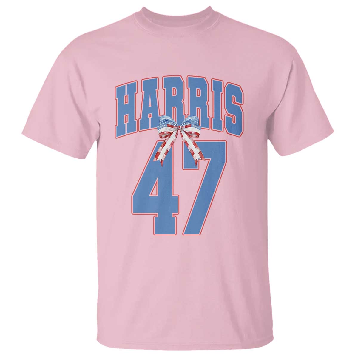 Harris 47 T Shirt 47th President USA America Bow Coquette Aesthetic - Wonder Print Shop