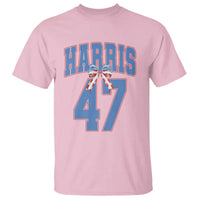 Harris 47 T Shirt 47th President USA America Bow Coquette Aesthetic - Wonder Print Shop
