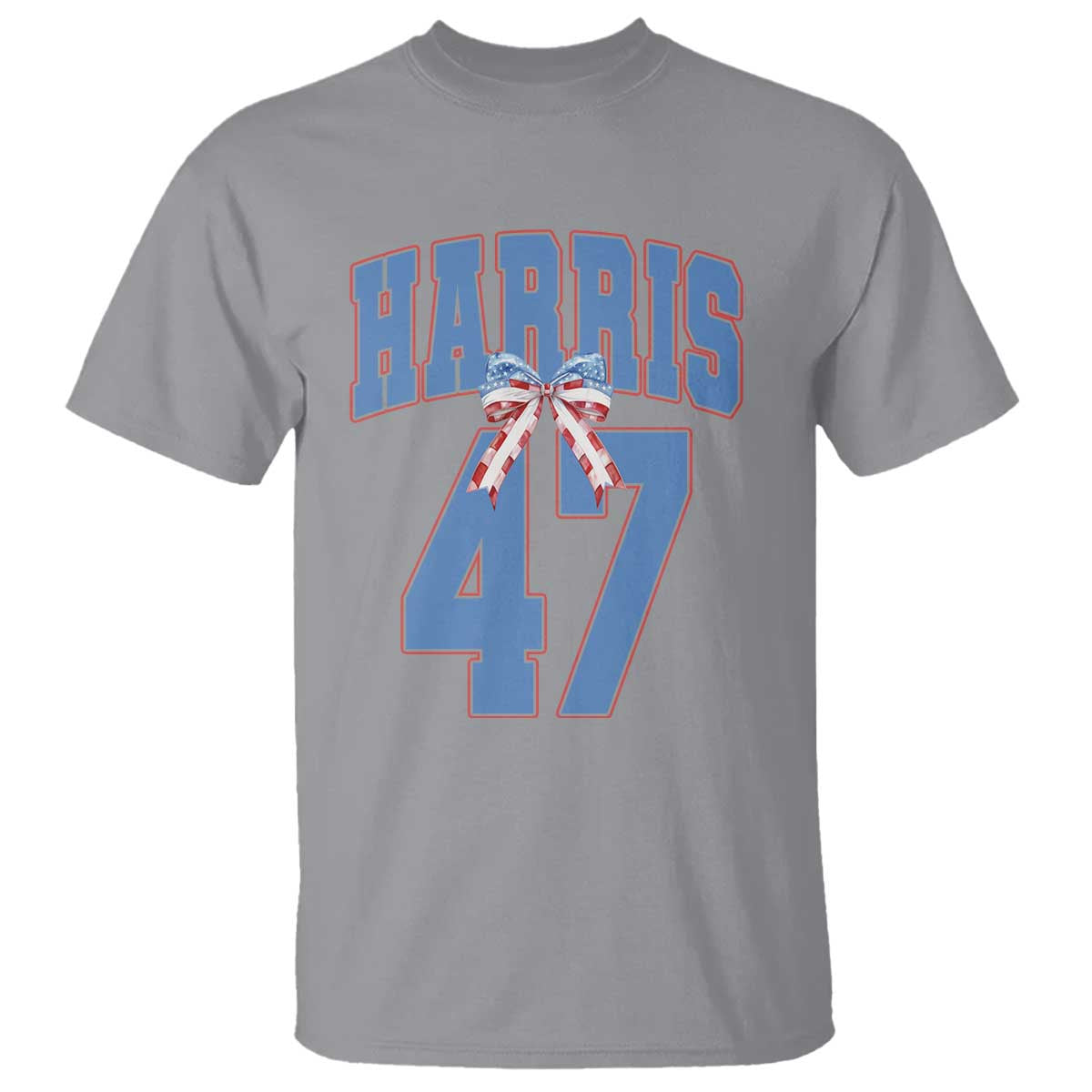 Harris 47 T Shirt 47th President USA America Bow Coquette Aesthetic - Wonder Print Shop