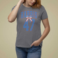 Harris 47 T Shirt For Women 47th President USA America Bow Coquette Aesthetic - Wonder Print Shop