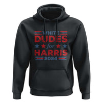 White Dudes For Harris Hoodie American Flag Star 2024 - Wonder Print Shop