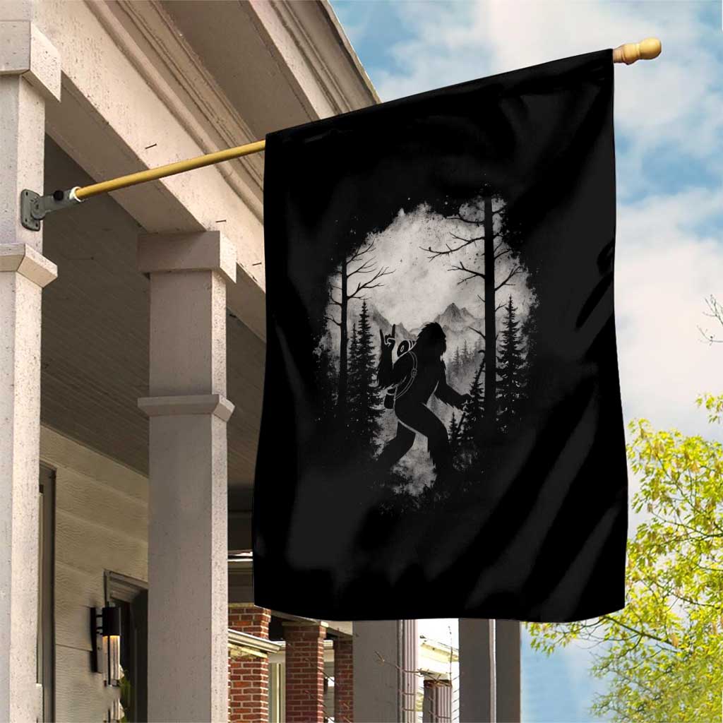 Funny Bigfoot Hiking Night Stroll Mountain Forest Garden Flag - Wonder Print Shop
