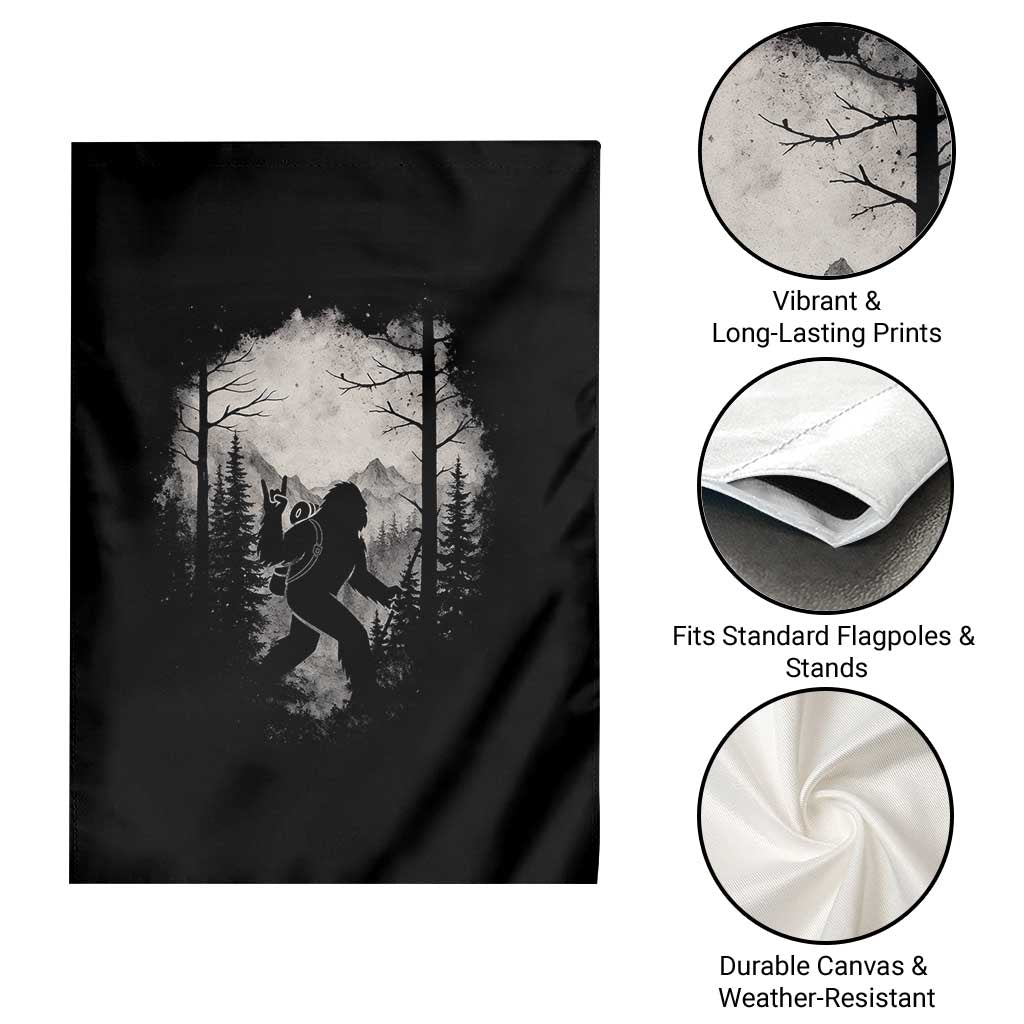 Funny Bigfoot Hiking Night Stroll Mountain Forest Garden Flag - Wonder Print Shop
