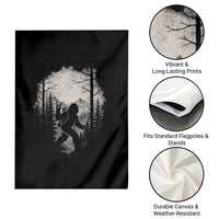 Funny Bigfoot Hiking Night Stroll Mountain Forest Garden Flag - Wonder Print Shop