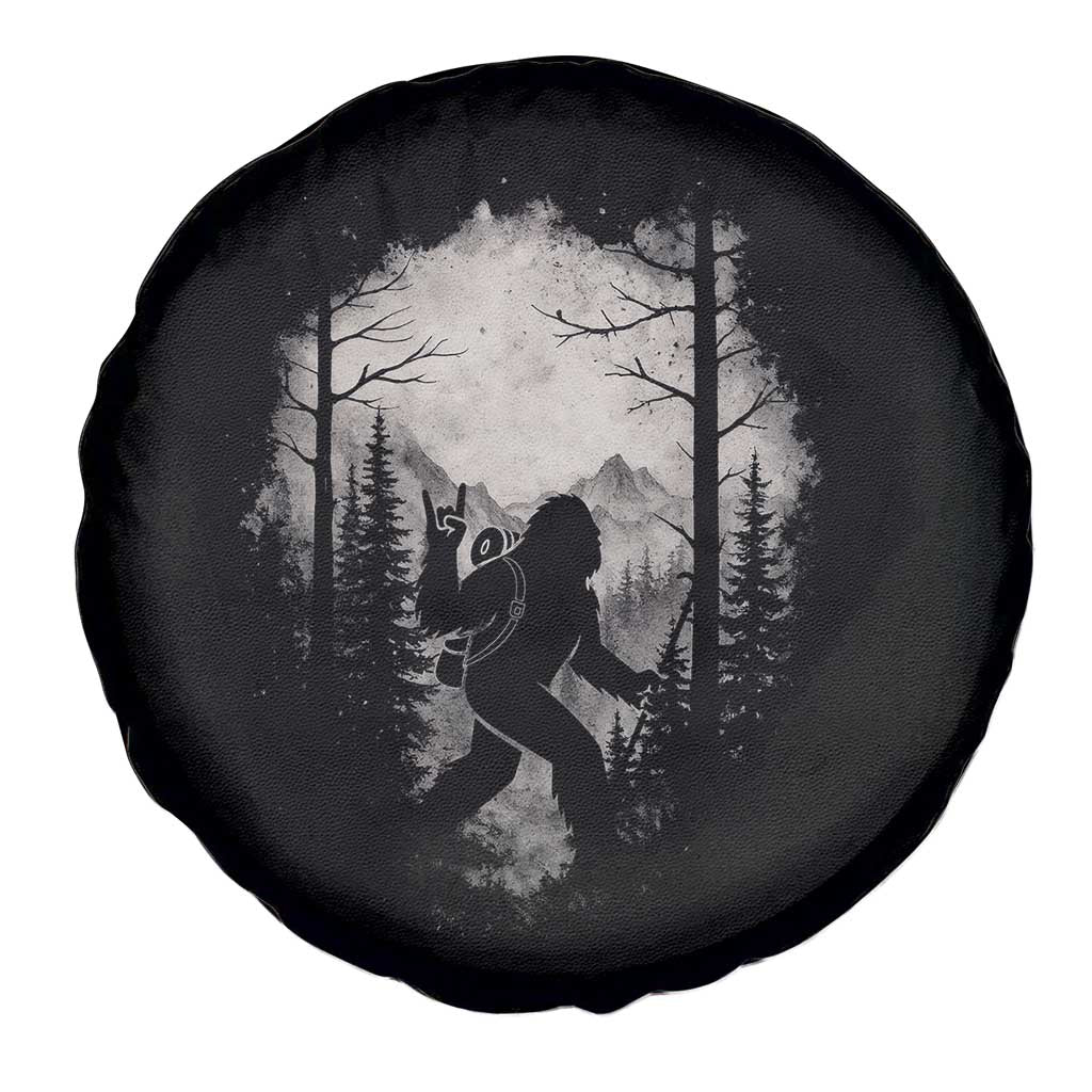Funny Bigfoot Hiking Night Stroll Mountain Forest Spare Tire Cover - Wonder Print Shop