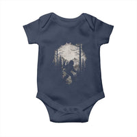 Funny Bigfoot Hiking Night Stroll Mountain Forest Baby Onesie - Wonder Print Shop