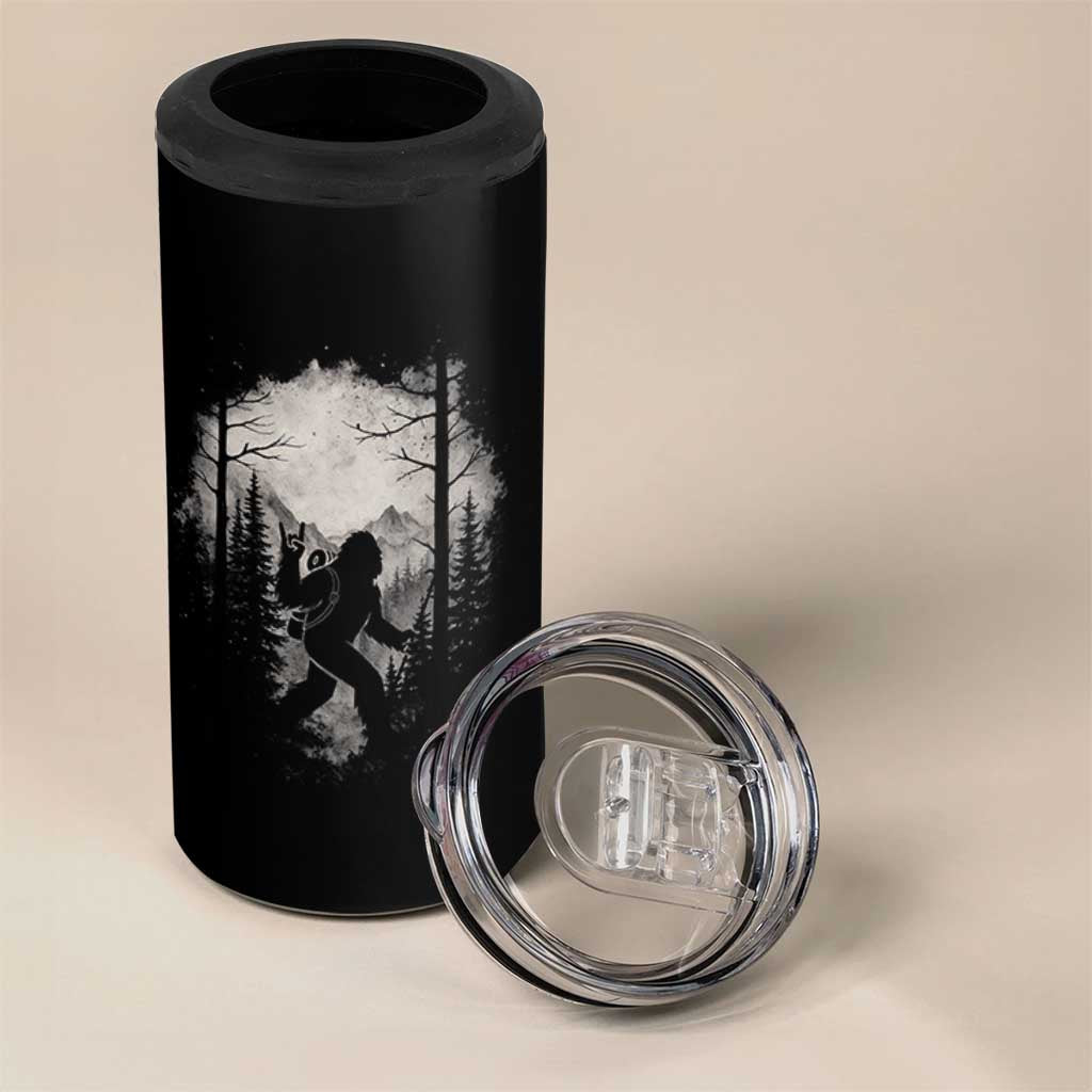 Funny Bigfoot Hiking Night Stroll Mountain Forest 4 in 1 Can Cooler Tumbler - Wonder Print Shop