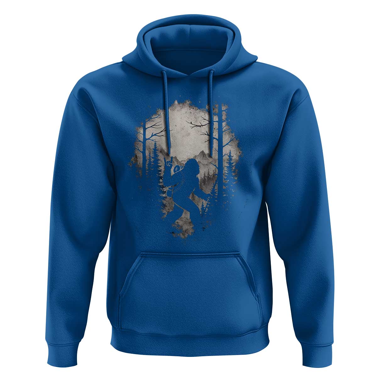 Funny Bigfoot Hiking Night Stroll Mountain Forest Hoodie - Wonder Print Shop