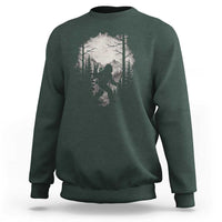 Funny Bigfoot Hiking Night Stroll Mountain Forest Sweatshirt - Wonder Print Shop