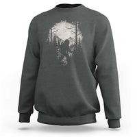 Funny Bigfoot Hiking Night Stroll Mountain Forest Sweatshirt - Wonder Print Shop