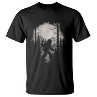 Funny Bigfoot Hiking Night Stroll Mountain Forest T Shirt - Wonder Print Shop