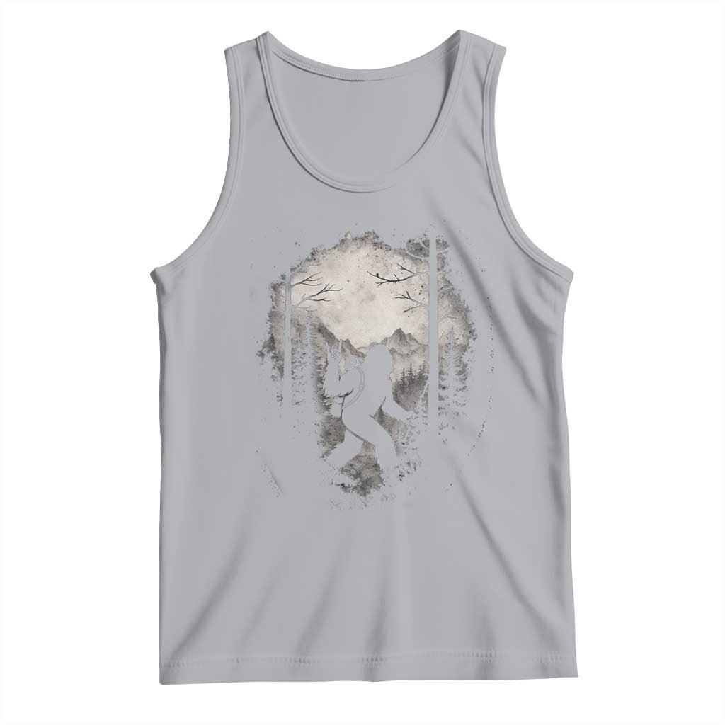 Funny Bigfoot Hiking Night Stroll Mountain Forest Tank Top - Wonder Print Shop