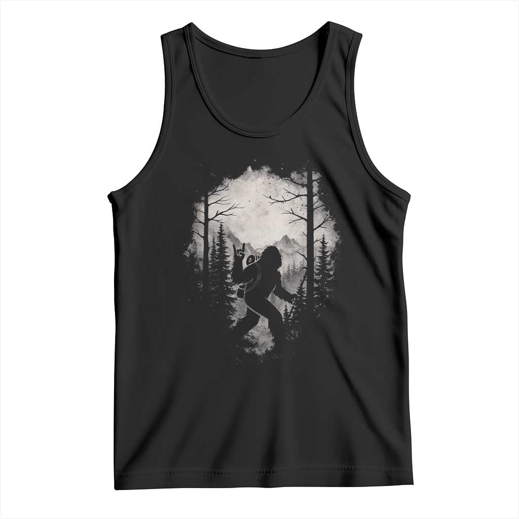 Funny Bigfoot Hiking Night Stroll Mountain Forest Tank Top - Wonder Print Shop