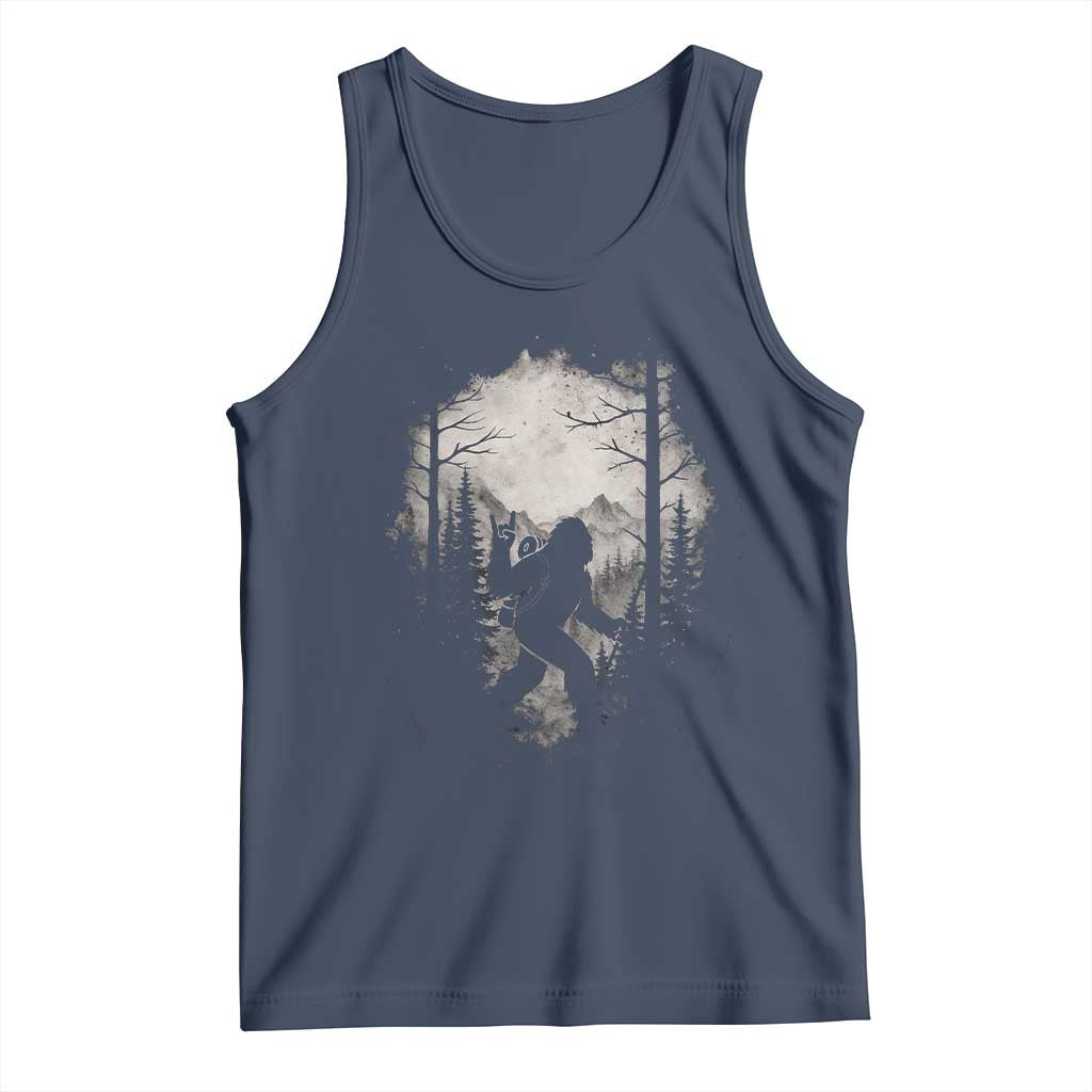 Funny Bigfoot Hiking Night Stroll Mountain Forest Tank Top - Wonder Print Shop