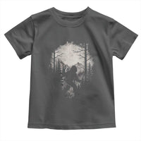 Funny Bigfoot Hiking Night Stroll Mountain Forest Toddler T Shirt - Wonder Print Shop