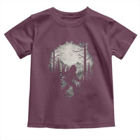 Funny Bigfoot Hiking Night Stroll Mountain Forest Toddler T Shirt - Wonder Print Shop