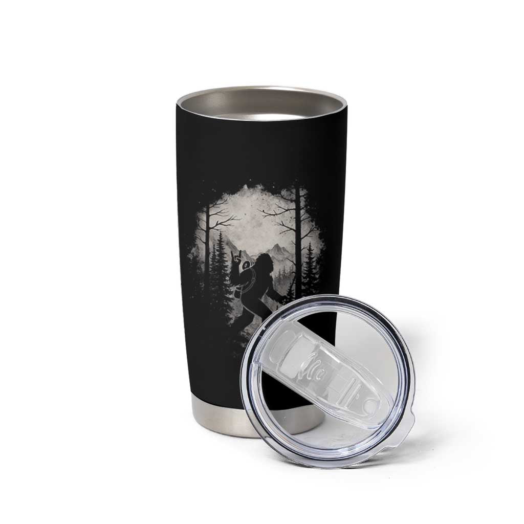 Funny Bigfoot Hiking Night Stroll Mountain Forest Tumbler Cup - Wonder Print Shop