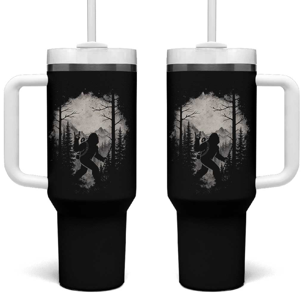 Funny Bigfoot Hiking Night Stroll Mountain Forest Tumbler With Handle - Wonder Print Shop