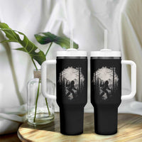 Funny Bigfoot Hiking Night Stroll Mountain Forest Tumbler With Handle - Wonder Print Shop