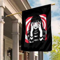 Horror Anime Manga Creepy Goth Japanese Girl Garden Flag - Wonder Print Shop