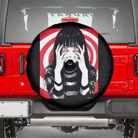 Horror Anime Manga Creepy Goth Japanese Girl Spare Tire Cover - Wonder Print Shop