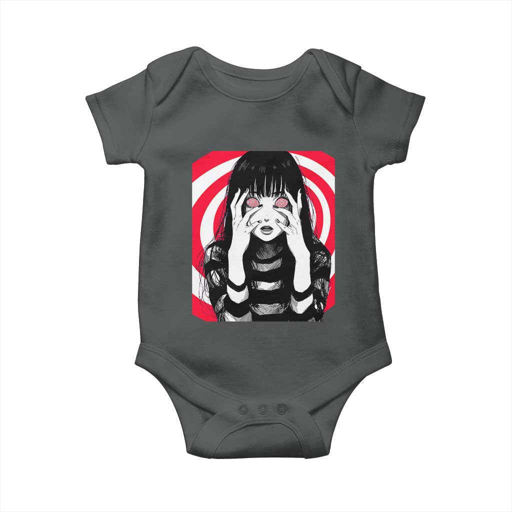 Horror Anime Manga Creepy Goth Japanese Girl Baby Onesie - Wonder Print Shop