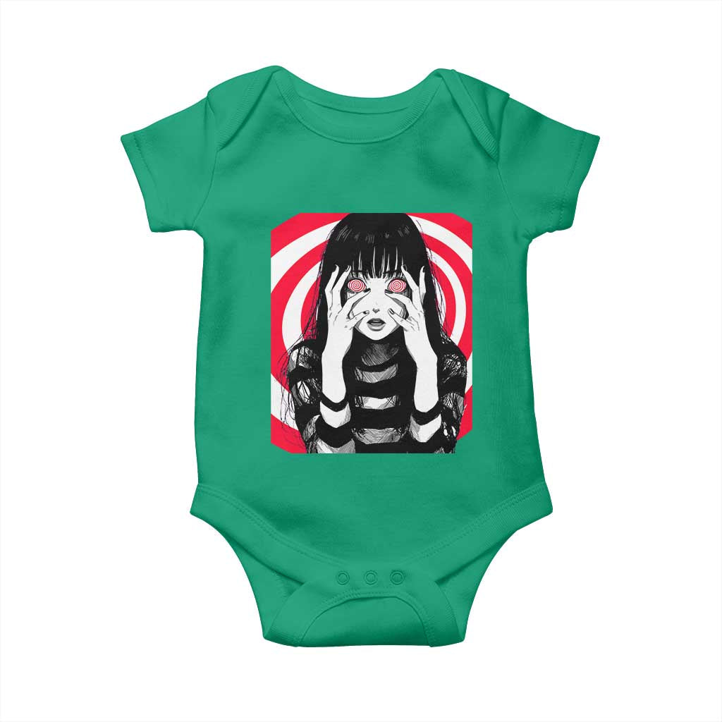 Horror Anime Manga Creepy Goth Japanese Girl Baby Onesie - Wonder Print Shop