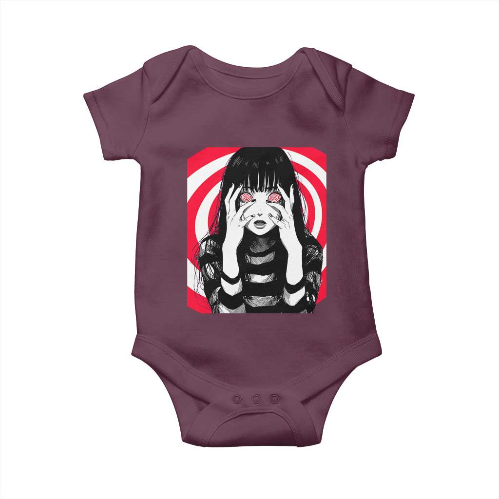 Horror Anime Manga Creepy Goth Japanese Girl Baby Onesie - Wonder Print Shop