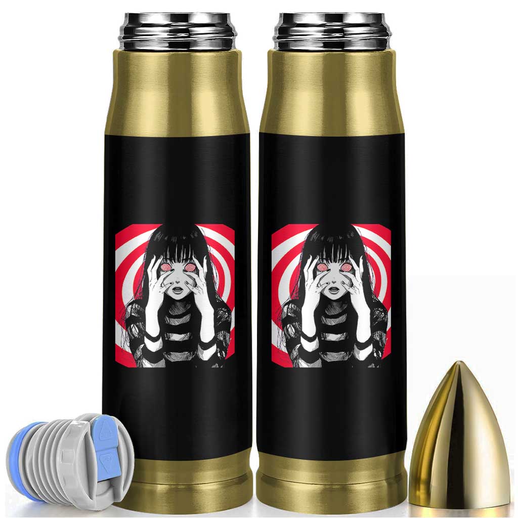 Horror Anime Manga Creepy Goth Japanese Girl Bullet Tumbler - Wonder Print Shop