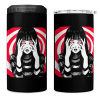 Horror Anime Manga Creepy Goth Japanese Girl 4 in 1 Can Cooler Tumbler - Wonder Print Shop