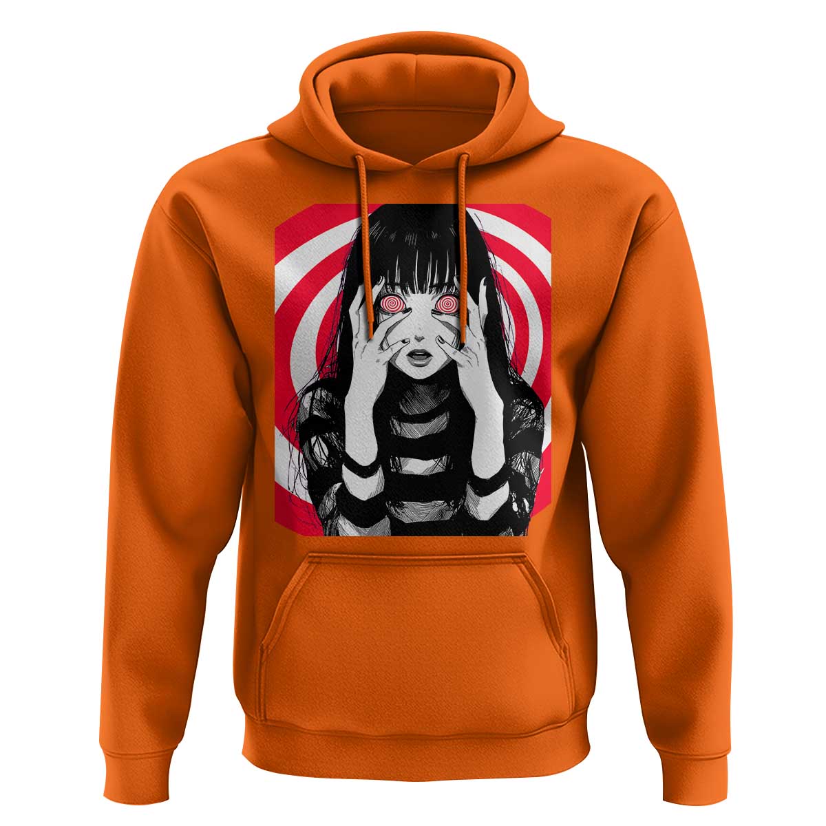 Horror Anime Manga Creepy Goth Japanese Girl Hoodie - Wonder Print Shop