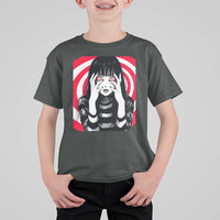 Horror Anime Manga Creepy Goth Japanese Girl T Shirt For Kid - Wonder Print Shop