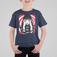 Horror Anime Manga Creepy Goth Japanese Girl T Shirt For Kid - Wonder Print Shop