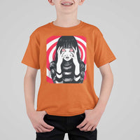 Horror Anime Manga Creepy Goth Japanese Girl T Shirt For Kid - Wonder Print Shop