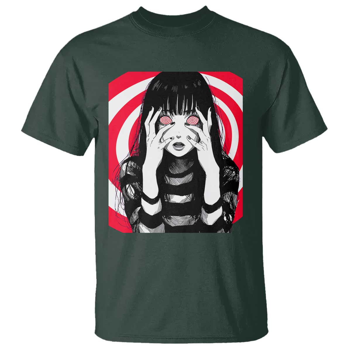 Horror Anime Manga Creepy Goth Japanese Girl T Shirt - Wonder Print Shop