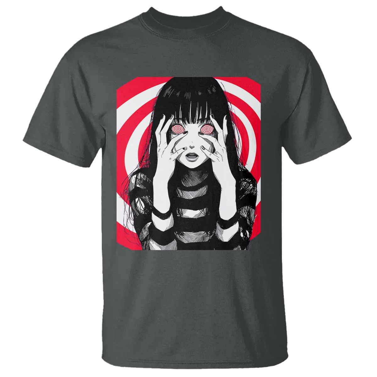 Horror Anime Manga Creepy Goth Japanese Girl T Shirt - Wonder Print Shop