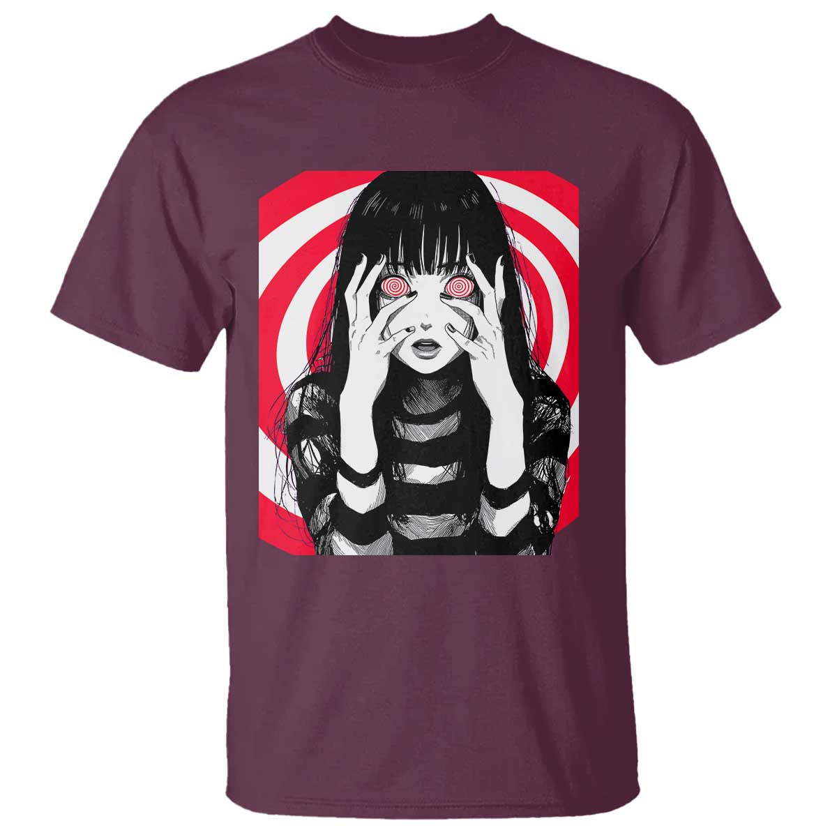 Horror Anime Manga Creepy Goth Japanese Girl T Shirt - Wonder Print Shop