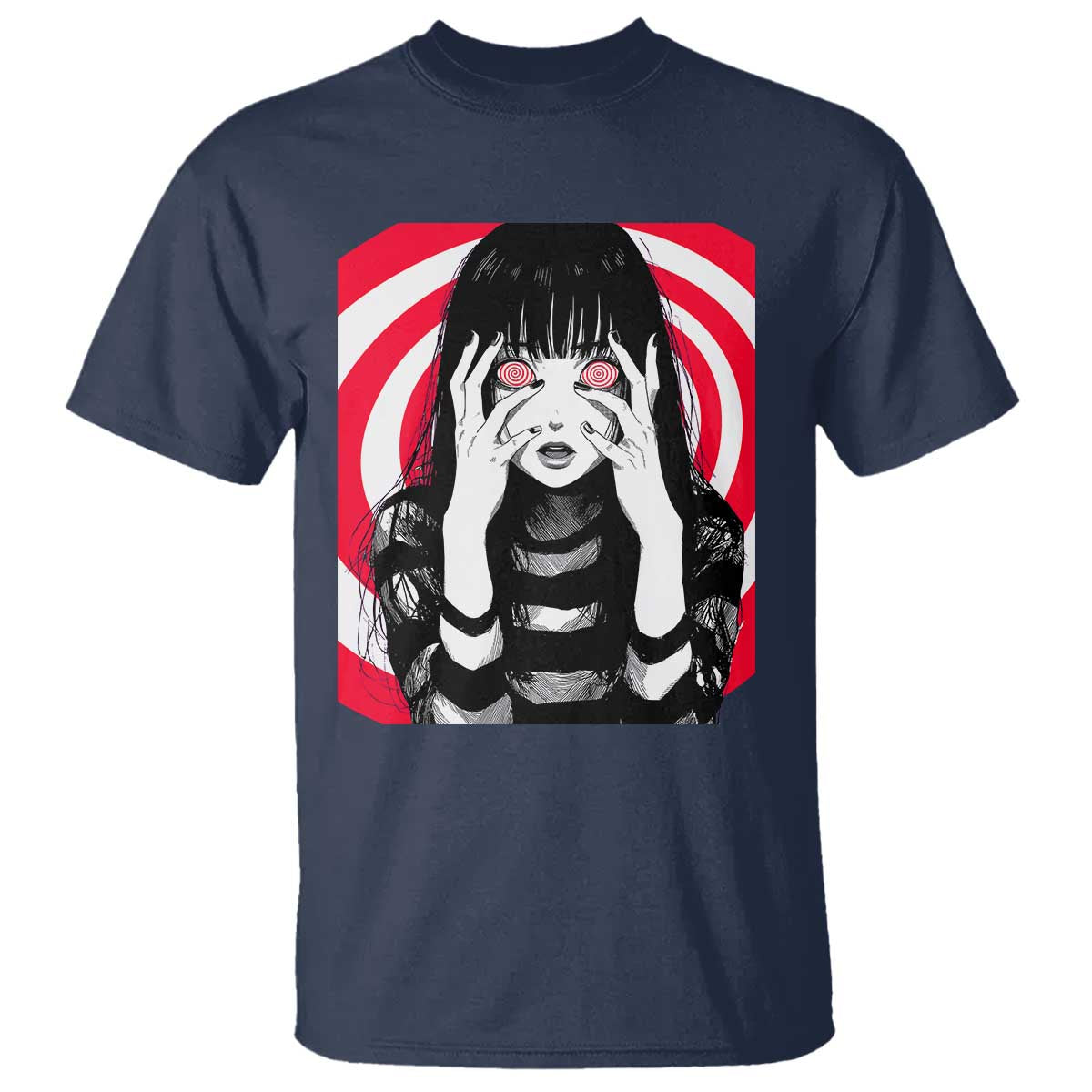 Horror Anime Manga Creepy Goth Japanese Girl T Shirt - Wonder Print Shop