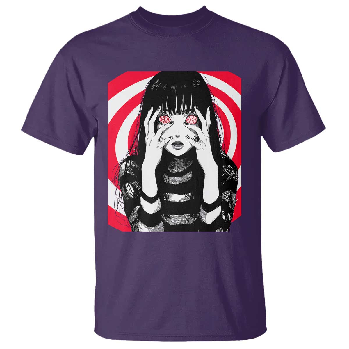 Horror Anime Manga Creepy Goth Japanese Girl T Shirt - Wonder Print Shop