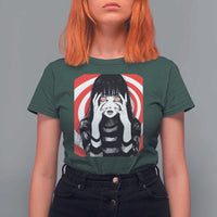 Horror Anime Manga Creepy Goth Japanese Girl T Shirt For Women - Wonder Print Shop