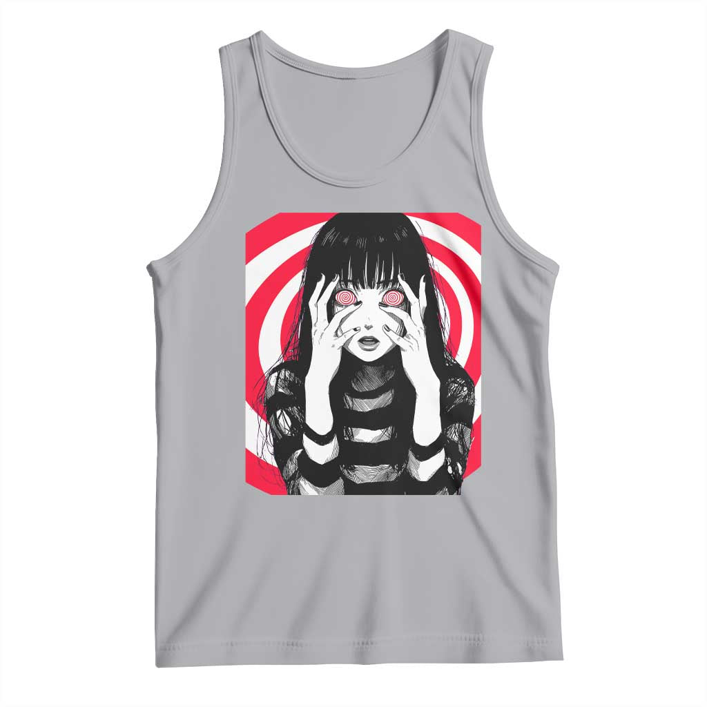 Horror Anime Manga Creepy Goth Japanese Girl Tank Top - Wonder Print Shop