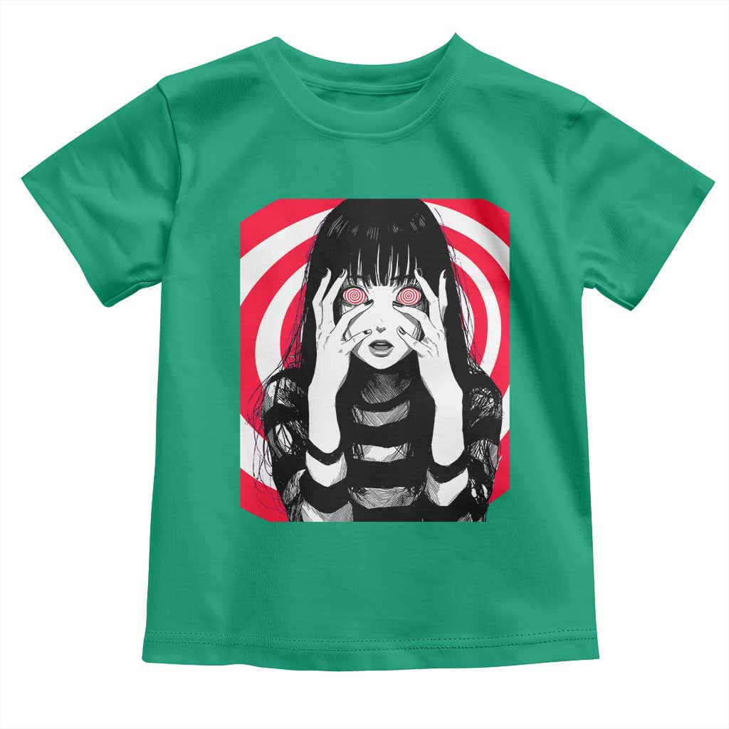 Horror Anime Manga Creepy Goth Japanese Girl Toddler T Shirt - Wonder Print Shop