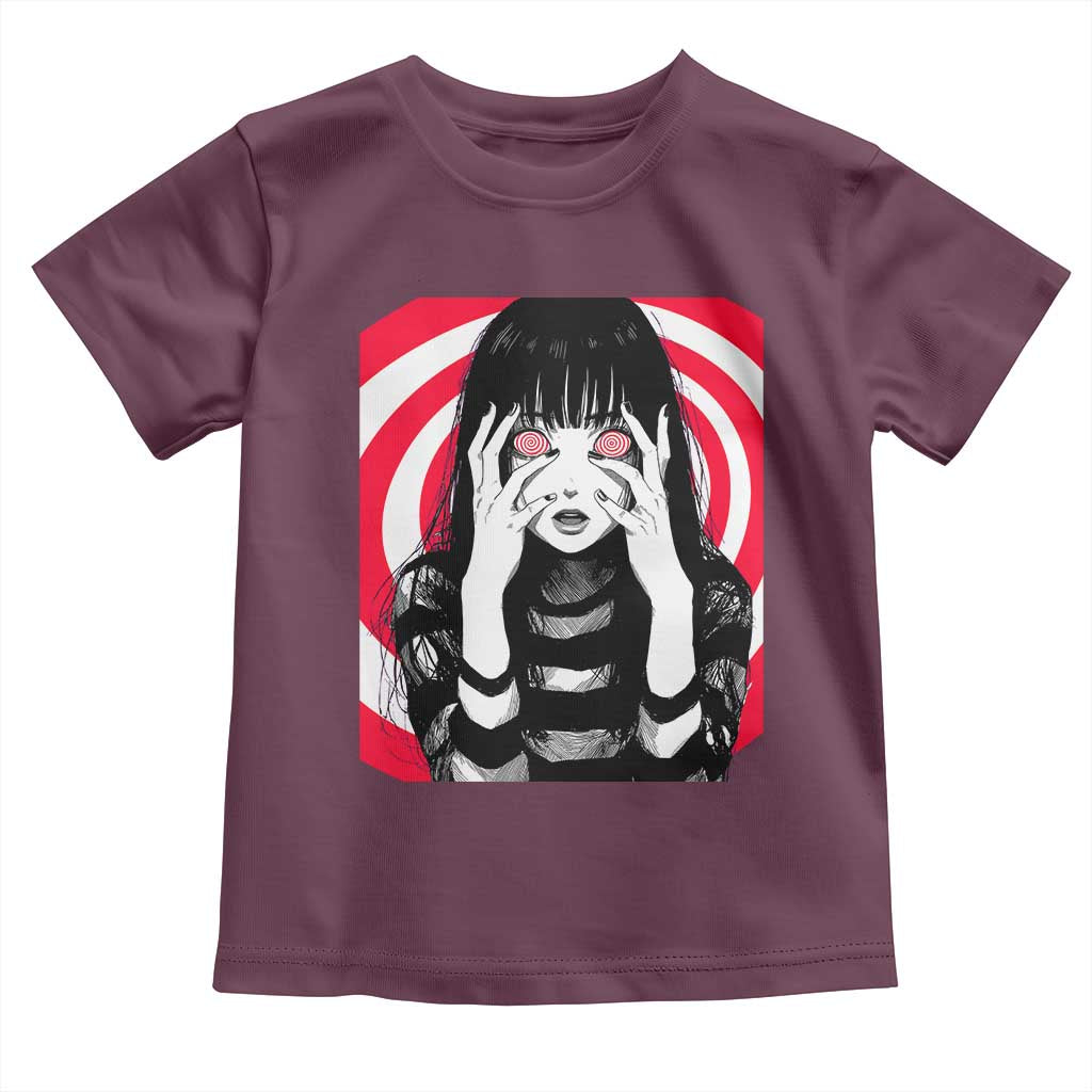 Horror Anime Manga Creepy Goth Japanese Girl Toddler T Shirt - Wonder Print Shop