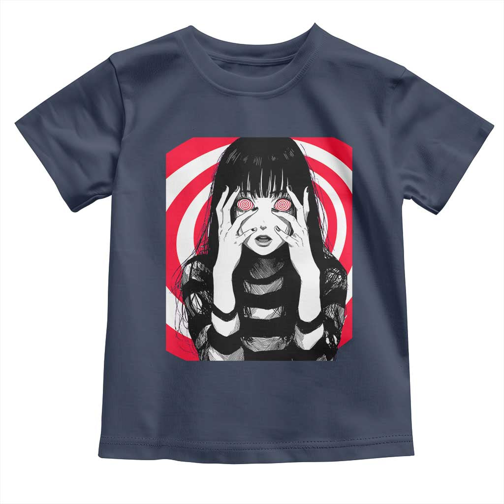 Horror Anime Manga Creepy Goth Japanese Girl Toddler T Shirt - Wonder Print Shop