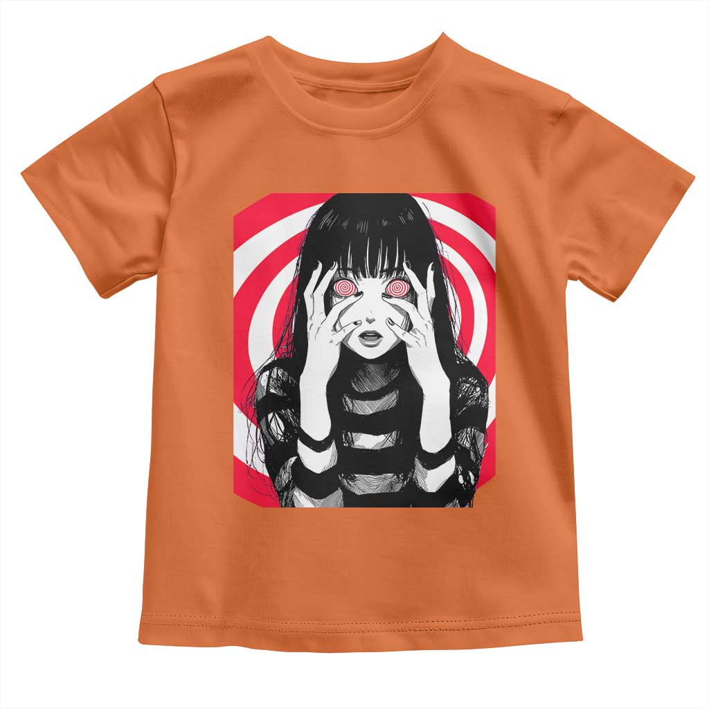Horror Anime Manga Creepy Goth Japanese Girl Toddler T Shirt - Wonder Print Shop