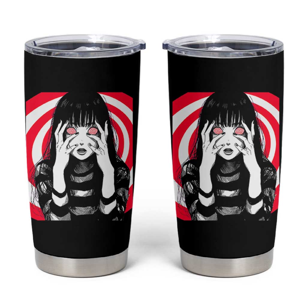 Horror Anime Manga Creepy Goth Japanese Girl Tumbler Cup - Wonder Print Shop