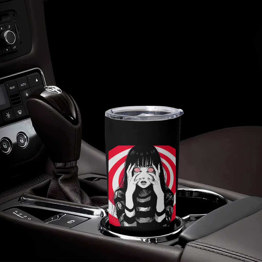 Horror Anime Manga Creepy Goth Japanese Girl Tumbler Cup - Wonder Print Shop