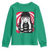 Horror Anime Manga Creepy Goth Japanese Girl Youth Sweatshirt - Wonder Print Shop