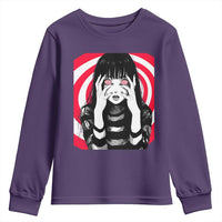 Horror Anime Manga Creepy Goth Japanese Girl Youth Sweatshirt - Wonder Print Shop